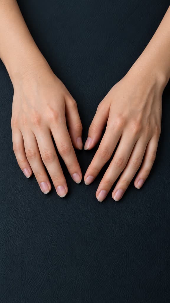 Voor: natuurlijke nagels vóór de behandeling